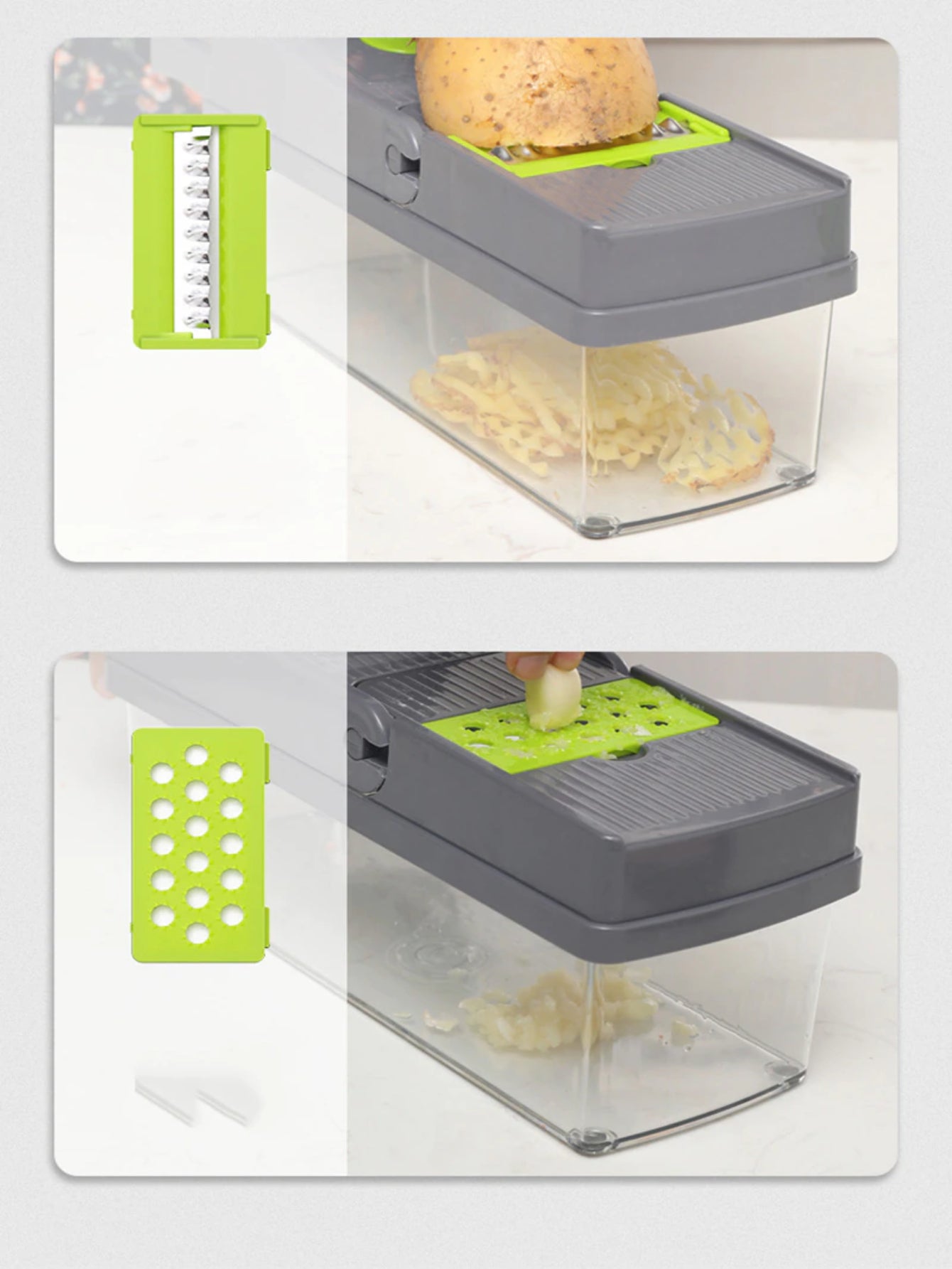CORTADOR DE VEGETALES Y FRUTAS  MULTIFUNCIÓN 10 EN 1