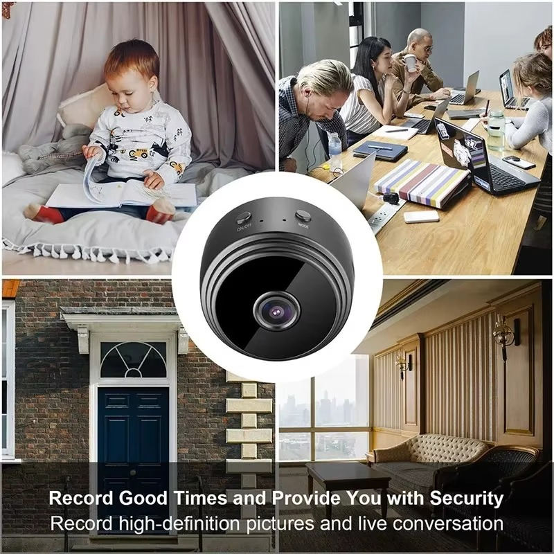 MINI CAMARA DE VIGILANCIA CON WIFI PARA EL HOGAR
