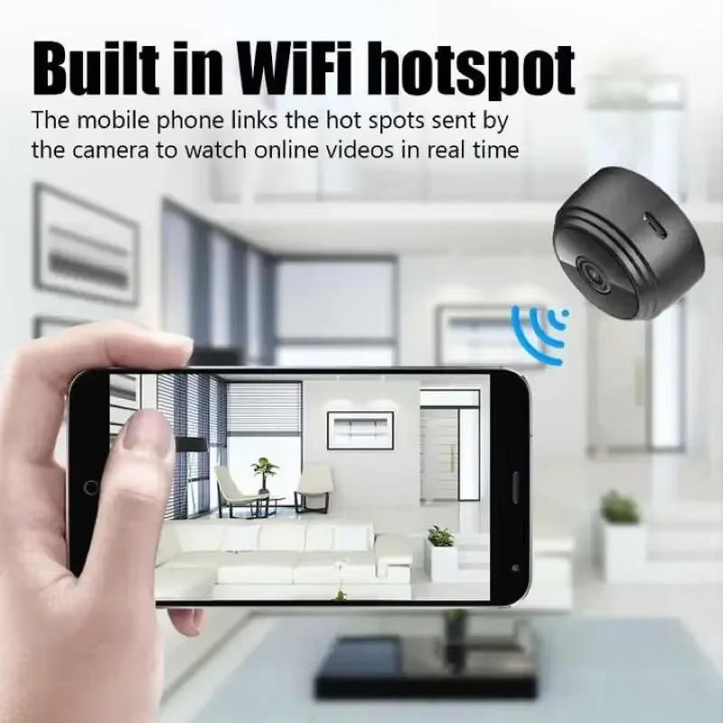 MINI CAMARA DE VIGILANCIA CON WIFI PARA EL HOGAR