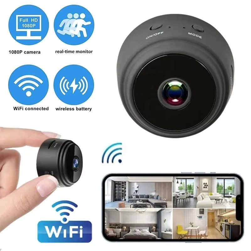 MINI CAMARA DE VIGILANCIA CON WIFI PARA EL HOGAR