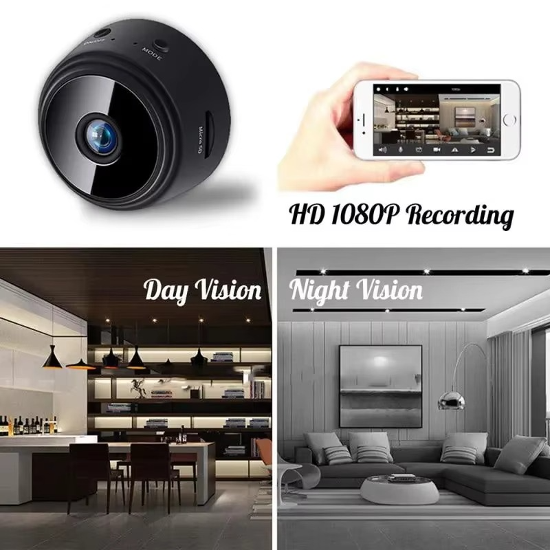 MINI CAMARA DE VIGILANCIA CON WIFI PARA EL HOGAR