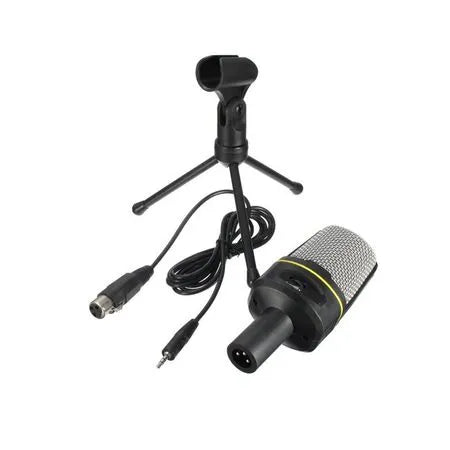 MICROFONO CON CONDENSADOR Y MINI TRIPODE PARA PC