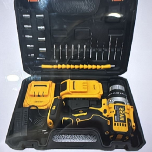 SET DE TALADRO 2 BATERIAS 21 V 26 PZ AMARILLO HASS